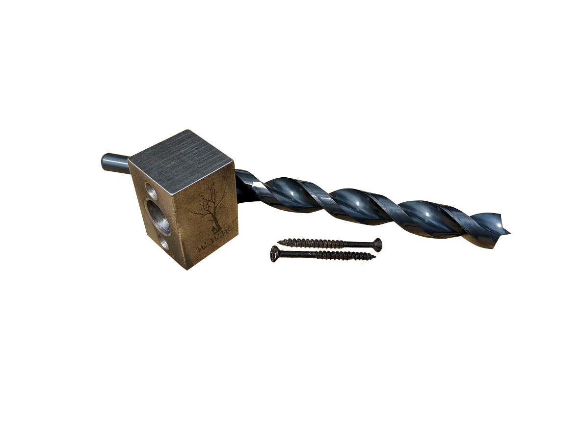 Floating Shelf Bracket DIY Drill Guide Kit Walnut Wood Works